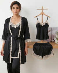 Midnight Lace Elegance 5 Pieces Set