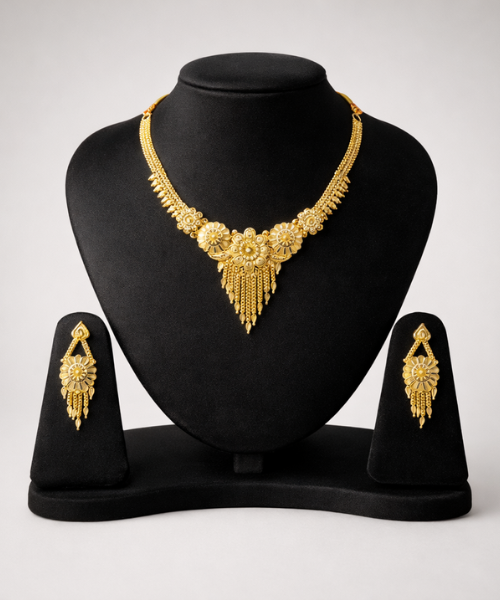 Dubai Gold Plate Dridal Set
